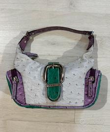 Borsetta vintage in pelle effetto struzzo Guess