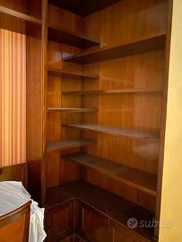 Libreria boiserie legno di ciliegio