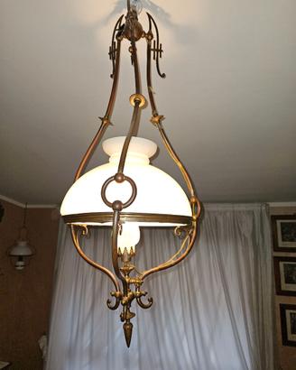 Lampadario a gas elettrificato dei primi 900