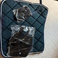 Equitazione set sottosella cuffia stinchiere