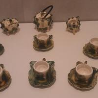 SET SERVIZIO DA TÈ/CAFFÈ PAGURO ANNI '60 CERAMICA