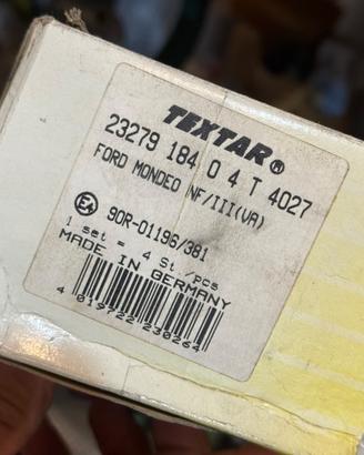 Pastiglie Freno Anteriori TEXTAR per Ford Mondeo