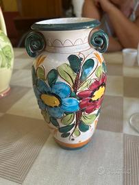 Vaso in Ceramica italiana dipinto a mano