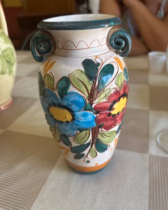 Vaso in Ceramica italiana dipinto a mano