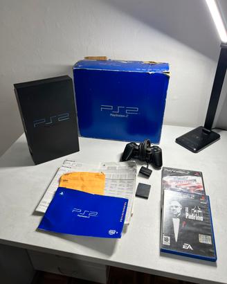 PS2 fat con scatola e giochi