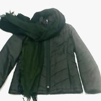 Piumino trapuntato verde scuro taglia 44