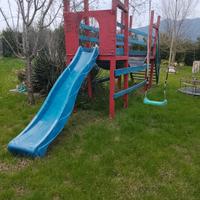 scivolo altalena e ponte tibetano 