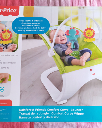 Sdraietta della Fisher Price con arco giochi