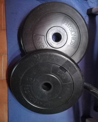 2 pesi da 5kg