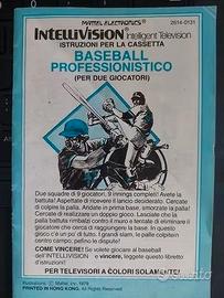 Libretto Intellivision - Baseball Professionistico