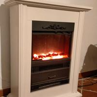 Stufa elettrica a forma di caminetto 