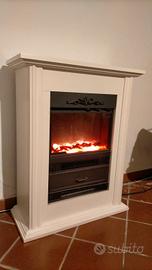 Stufa elettrica a forma di caminetto 