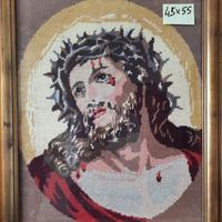 Quadro punto croce con cornice 45x55