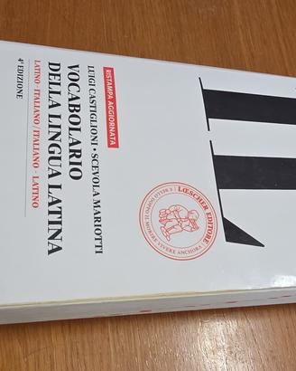 Vocabolario lingua latina Castiglione-Mariotti
