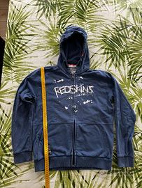 Felpa Redskins Junior blu con cappuccio 16A