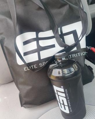 2 kit shaker 600ml + shopping bag + omaggi ESN