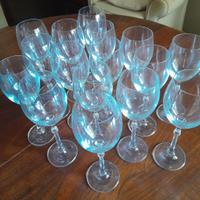 Set bicchieri cristallo Murano quattro serie