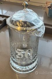 Humpen Birra Vetro Pregiato,Tema 50° Anni -