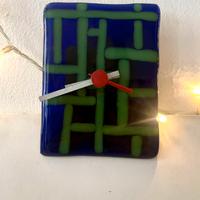 orologio da parete in vetro vintage funzionante