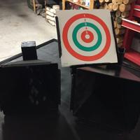 Raccoglitore pallini in piombo con reggi bersaglio