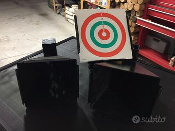 Raccoglitore pallini in piombo con reggi bersaglio