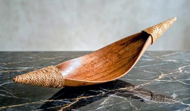 centro tavola svuotatasche  etnico in legno  75 cm