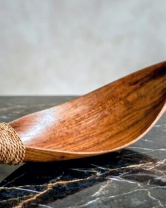 centro tavola svuotatasche  etnico in legno  75 cm