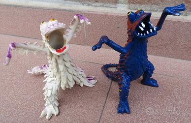 mostriciattoli di gomma vintage, 5 l'uno