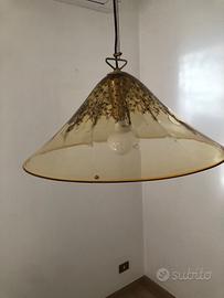 Lampadario vetro soffiato