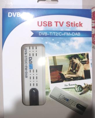 USB TV Stick Decoder DVBT2 per pc