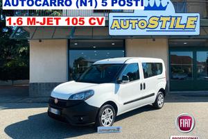 Fiat Doblo 1.6 M-Jet 105cv AUTOCARRO N1 5 POSTI - 