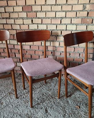 Set 6 sedie Mid-Century anni 60 - stile Scandinavo