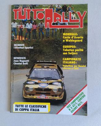 Rivista Tutto Rally numero Ottobre 1986