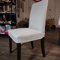 4 Sedie ikea + doppia fodera