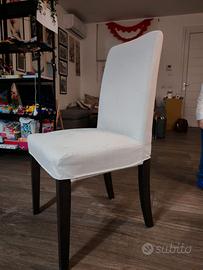 4 Sedie ikea + doppia fodera