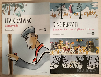 Libri di Italo Calvino e Dino Buzzati