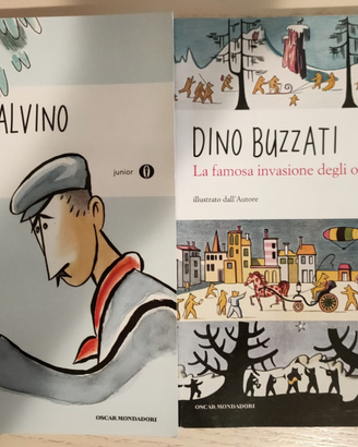 Libri di Italo Calvino e Dino Buzzati