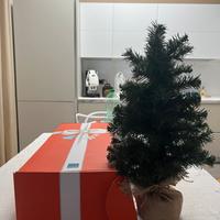 Albero thun con pendoli natalizi