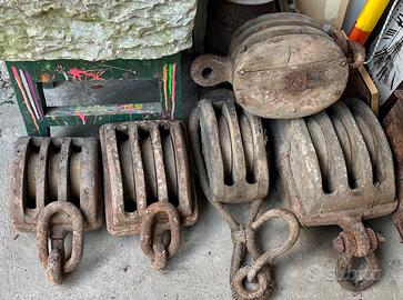 Bozzelli navali epoca carrucole