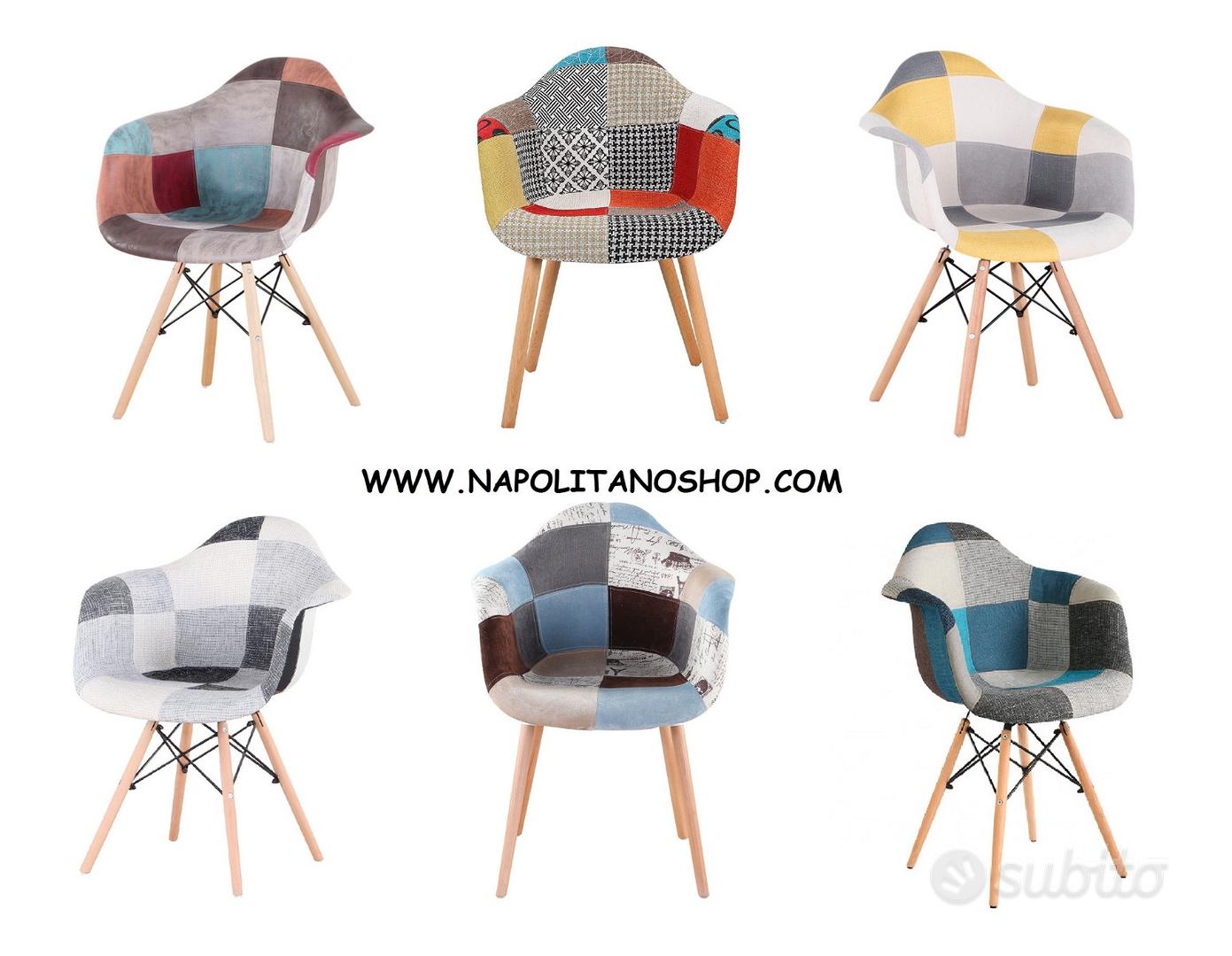 Sedia Poltrona Poltroncina PATCHWORK VINTAGE Nuove - Arredamento e  Casalinghi In vendita a Napoli