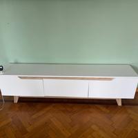 Mobile Tv In Melammina Bianco E rovere