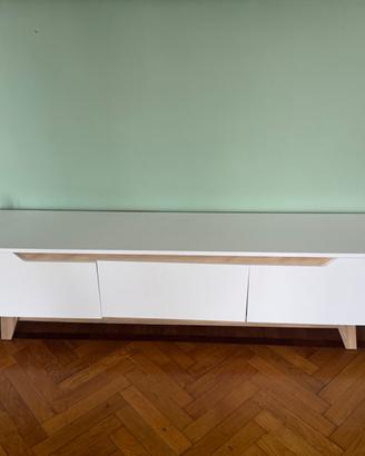 Mobile Tv In Melammina Bianco E rovere