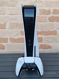 ps5 disco con controller anti-drift e base ricaric