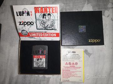 Zippo lupin 3 tiratura a soli 500 pezzi al mondo