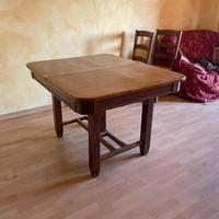 tavolo antico in legno, inizio 900 restaurato