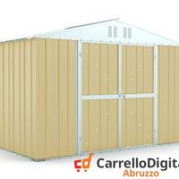 Box giardino lamiera zincata 327x155 beige