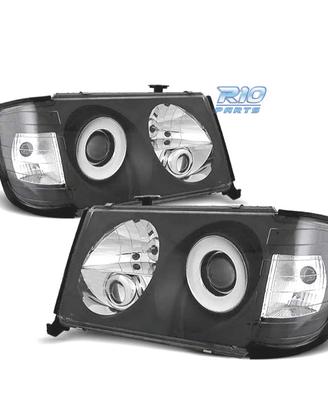FARI MERCEDES CLASSE E W124 85-93 FONDO NERO