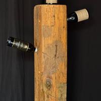 Porta bottiglie di vino travi invecchiate
