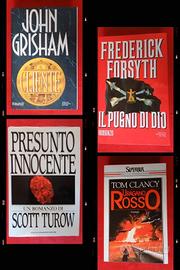 Lotto di 4 libri Clancy Forsyth Grisham Turow