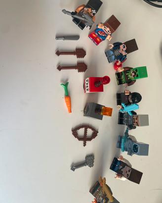 Lotto Minifigure LEGO Minecraft e Accessori